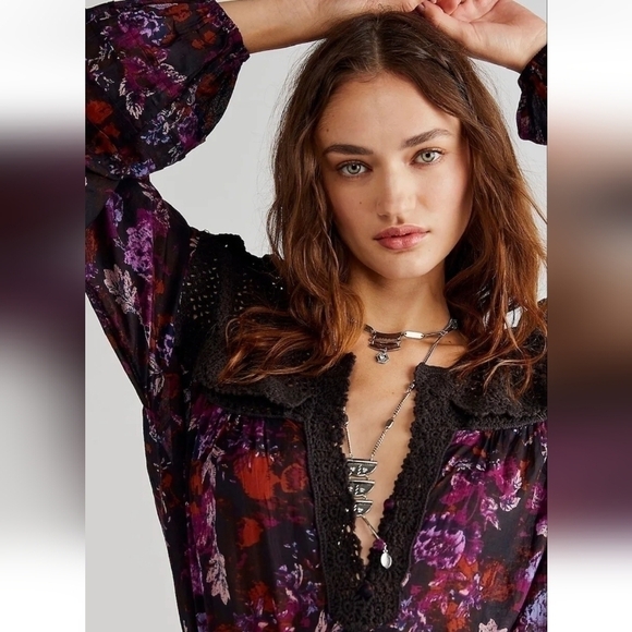 FREE PEOPLE Lulu May Feme Bodysuit, sz Small - Picture 4 of 15